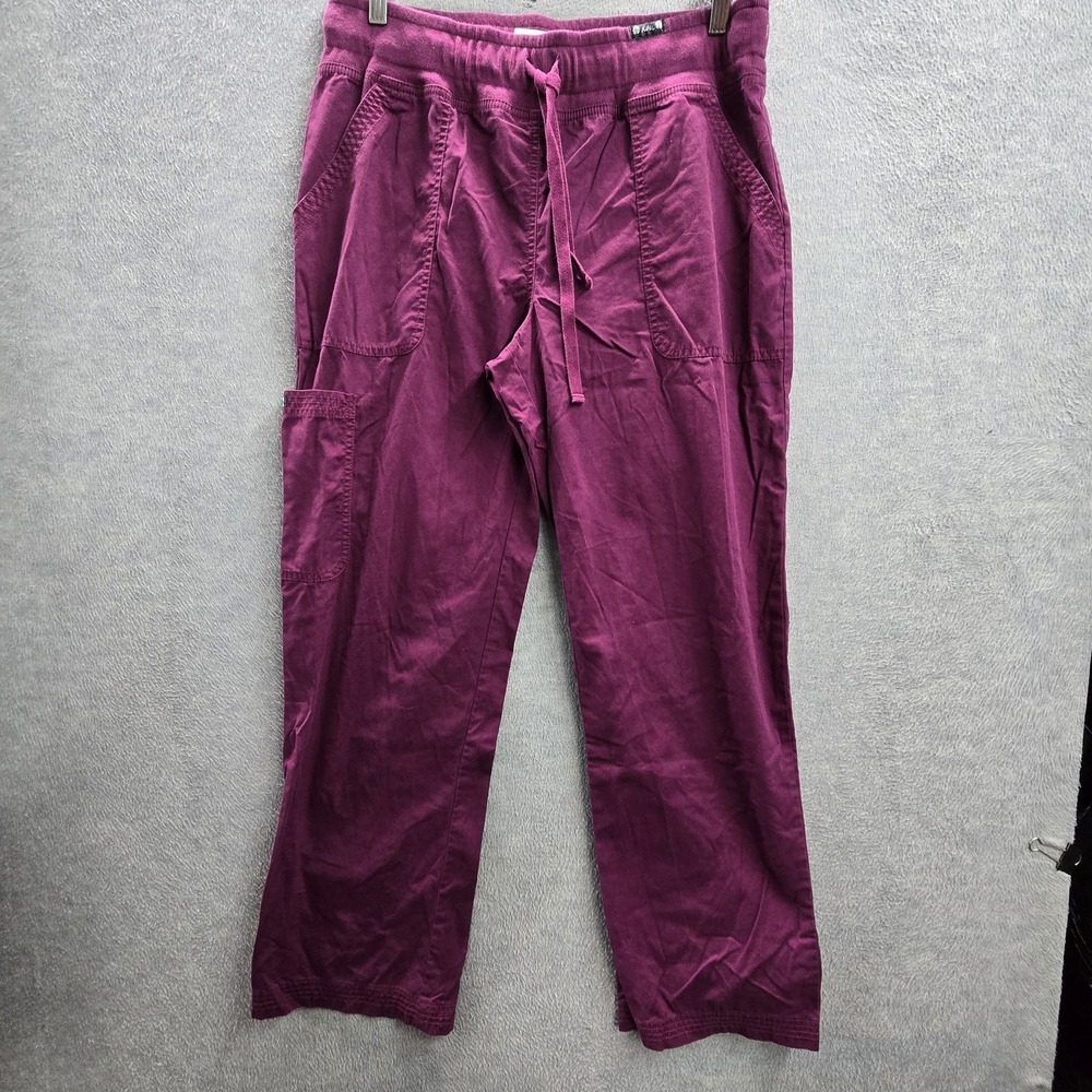 Koi‎ Women Pants L REGULAR Purple Cargo Morgan 28" Inseam